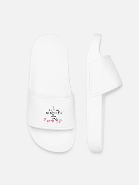 Powerful Soul - Kids’ Pool Sliders - white