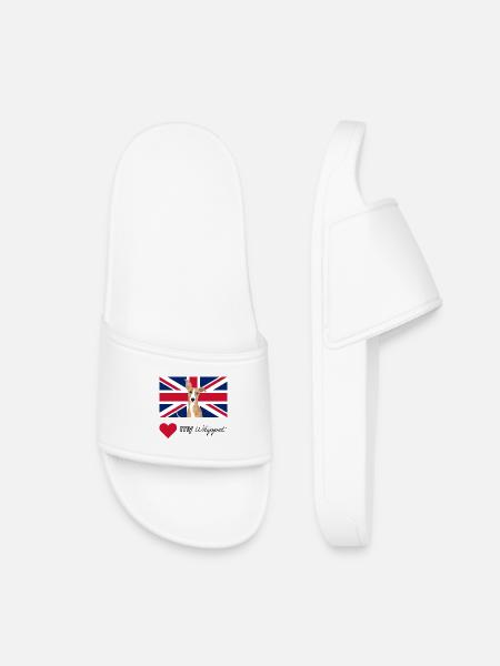 LUVMYWHIPPET (Black) - Kids’ Pool Sliders - white
