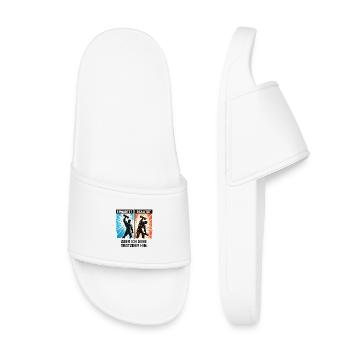 Gym Humor Fitness Geschenk lustig Spruch Training - Kinder Badelatschen - Weiß - Vorne