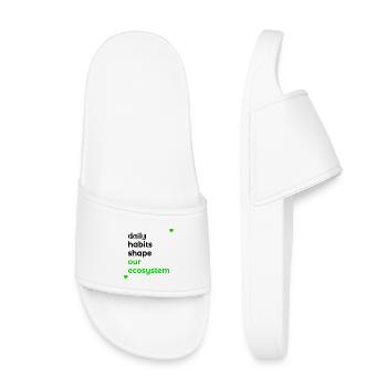 ECOSYSTEM DAILY HABITS - Kids’ Pool Sliders - white - Front