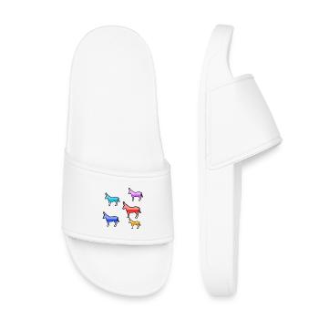 âne - Claquettes enfant - blanc - Devant