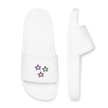 Étoiles - Claquettes enfant - blanc - Devant