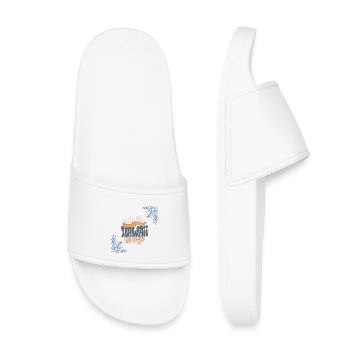 Éclaboussure dans l’océan Pacifique à Hawaï - Claquettes enfant - blanc - Devant