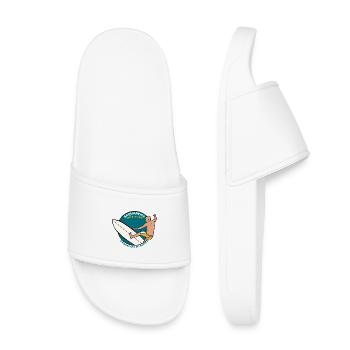 Saquarema Brazil Maracana do Surfe Rio de Janeiro - Kids’ Pool Sliders - white - Front