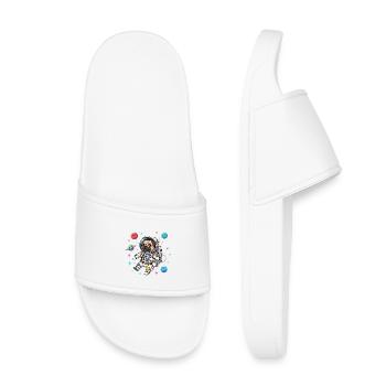 Astronaute Pug Dog Space Space - Claquettes enfant - blanc - Devant