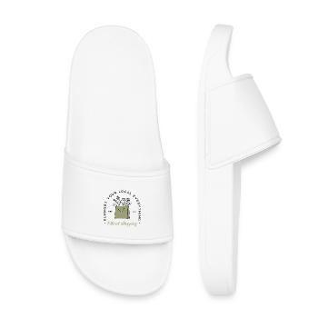 Shop local support small business - Kids’ Pool Sliders - white - Front