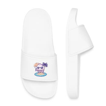 Jellyfish Summer Holiday - Kids’ Pool Sliders - white - Front