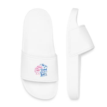 Everyone Beach Me Office Doodle - Kids’ Pool Sliders - white - Front