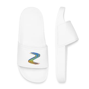 Flux lumineux – sur les ailes du chaos - Claquettes enfant - blanc - Devant