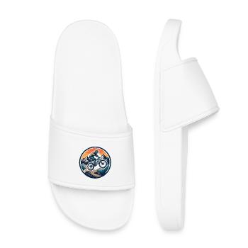 Mountain Adventure Mountain Bike Action - Kids’ Pool Sliders - white - Front