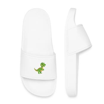 Baby t-rex - Kids’ Pool Sliders - white - Front
