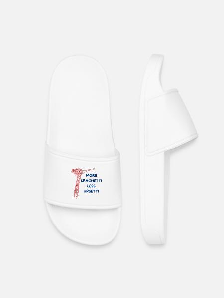 Design spaghetti amusant - Claquettes enfant - blanc