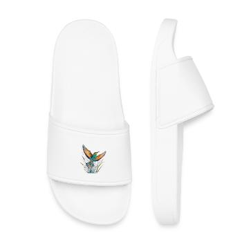 Swallow splashed in color - Kids’ Pool Sliders - white - Front