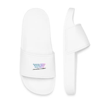 The Good Idea Inspires | Positive Mindset Quote De - Kids’ Pool Sliders - white - Front
