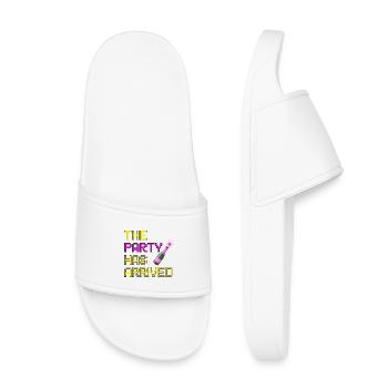 THE PARTY HAS ARRIVED, CAN GO MOUSE - Kids’ Pool Sliders - white - Front