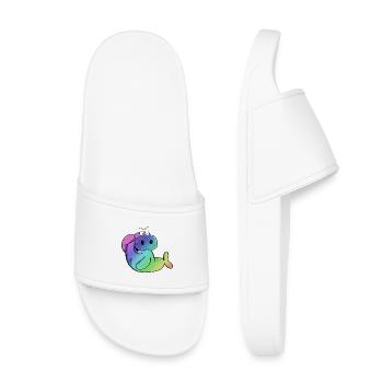Lamantin coloré - lamantins - morse - lion de mer - bande dessinée - Claquettes enfant - blanc - Devant