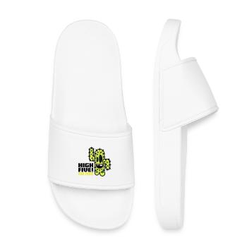 cactus comic - Kids’ Pool Sliders - white - Front