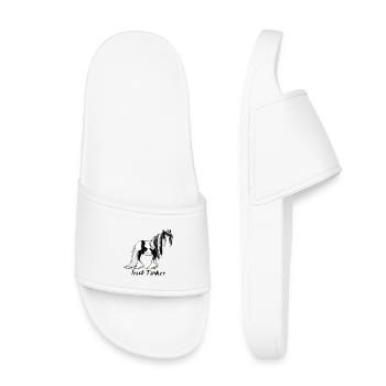 Pfiffiger Irish Tinker - Gypsy Cob - Kinder Badelatschen - Weiß - Vorne