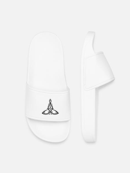 Symbole de la maternité celtique Mère avec trois enfants - Claquettes enfant - blanc