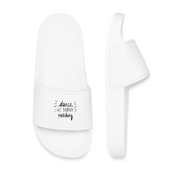 dance like nobody's watching - Kids’ Pool Sliders - white - Front