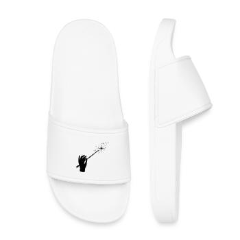 Baguette, Magicien, Magie, Main - Claquettes enfant - blanc - Devant