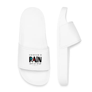 Sentir la pluie - Claquettes enfant - blanc - Devant
