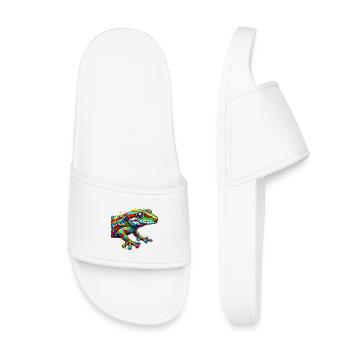 Gecko - Kinder Badelatschen - Weiß - Vorne
