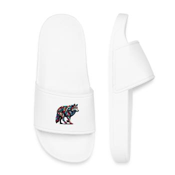 Loup - Claquettes enfant - blanc - Devant
