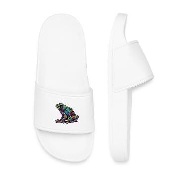 Grenouille - Claquettes enfant - blanc - Devant
