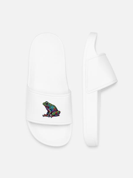 Grenouille - Claquettes enfant - blanc