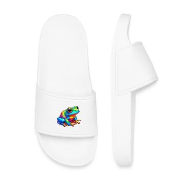 Frog - Kids’ Pool Sliders - white - Front