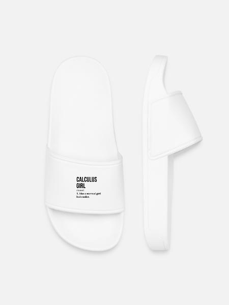 Calculus Calculus Calculus - Kids’ Pool Sliders - white