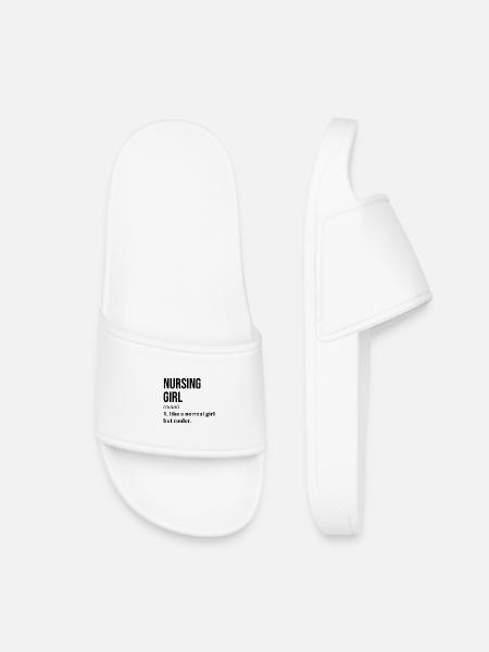 Nurse Nurse Nurse - Kids’ Pool Sliders - white