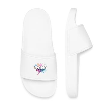 Beste Mama, Muttertag, Mutter, Mami, Supermama - Kinder Badelatschen - Weiß - Vorne