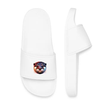 Loutre - Claquettes enfant - blanc - Devant