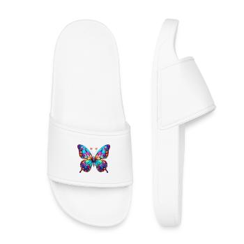 Papillon - Claquettes enfant - blanc - Devant