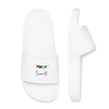 HAPPY FATHER'S DAY. DAD. FATHER'S DAY. FATHER - Kids’ Pool Sliders - white - Front