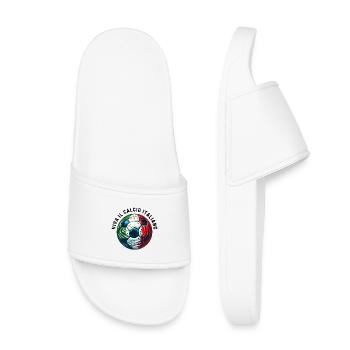 Football italien - Claquettes enfant - blanc - Devant