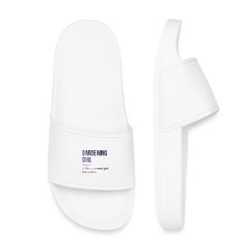 Gardener Gardener Gardener - Kids’ Pool Sliders - white - Front