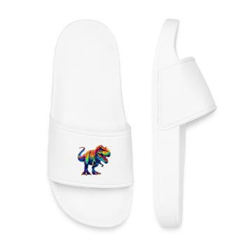 Dinosaure - Claquettes enfant - blanc - Devant