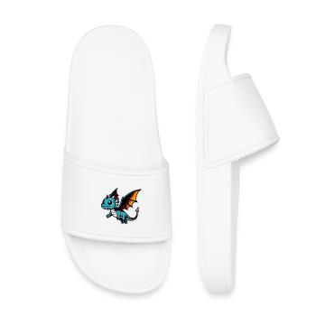 Dragon - Kids’ Pool Sliders - white - Front