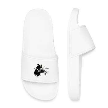 Hamster Playing a Violin - Music Hamster - Kids’ Pool Sliders - white - Front