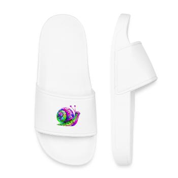 Snail - Kids’ Pool Sliders - white - Front