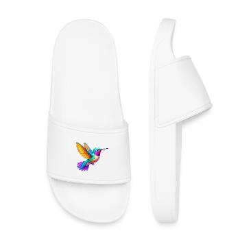 Hummingbird - Kids’ Pool Sliders - white - Front
