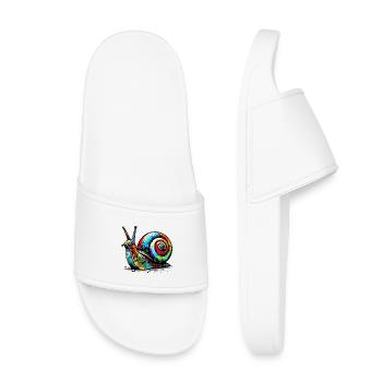 Snail - Kids’ Pool Sliders - white - Front