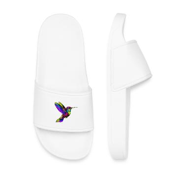 Kolibri - Kinder Badelatschen - Weiß - Vorne