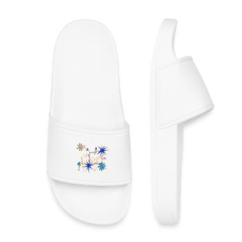 Vierge – Signes du zodiaque mystiques et fleurs - Claquettes enfant - blanc - Devant