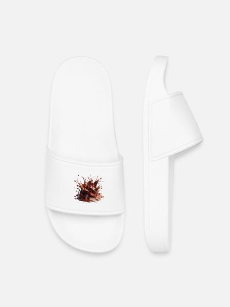 Chocolate eruption - Kids’ Pool Sliders - white