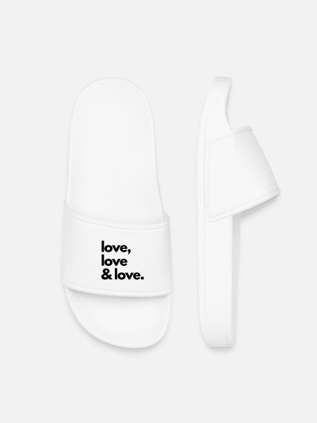 Love tote bag student kit - Kids’ Pool Sliders - white