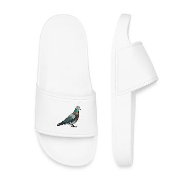 Dove in color as an illustration for bird lovers - Kids’ Pool Sliders - white - Front